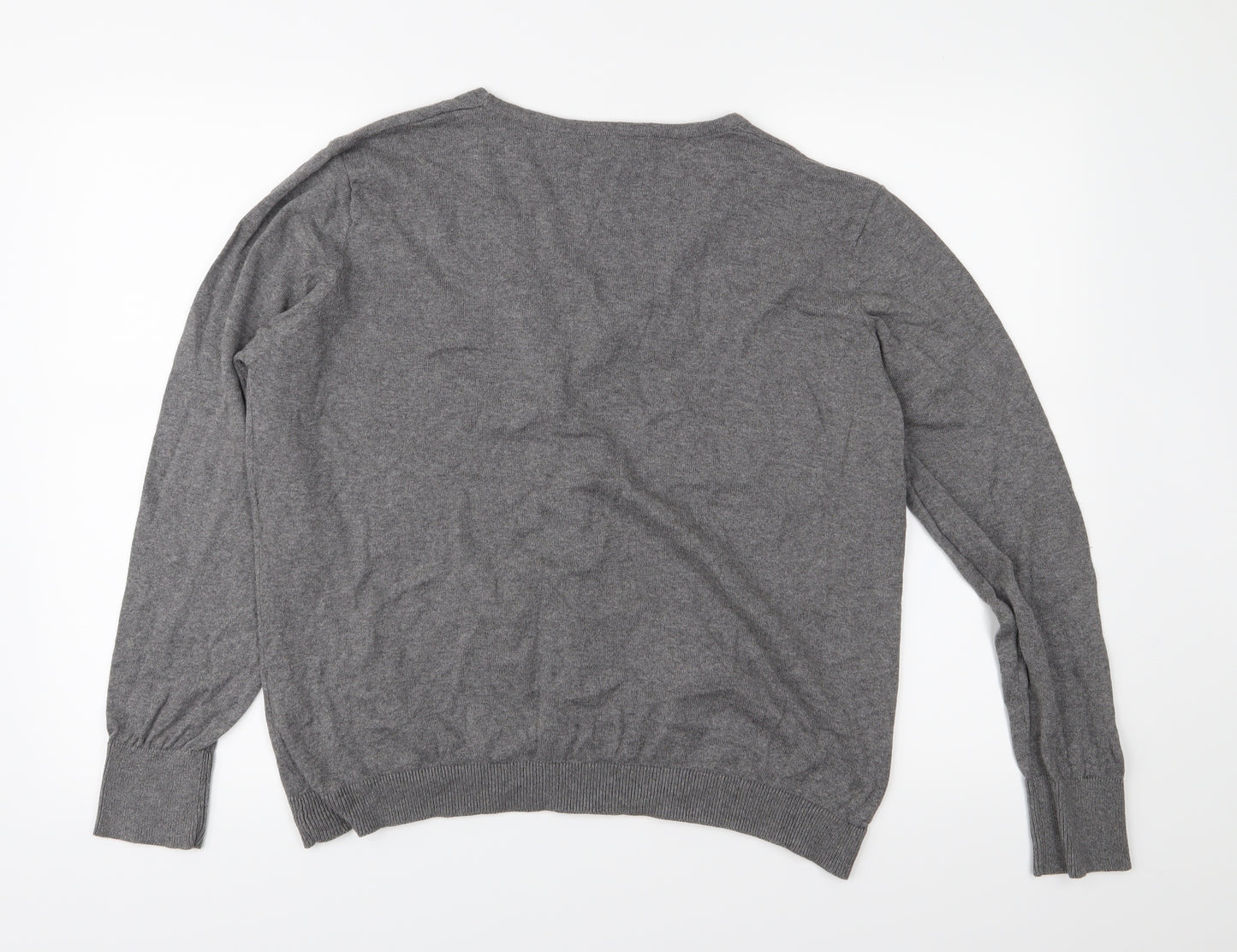Primark Womens Grey  Knit Cardigan Jumper Size 20