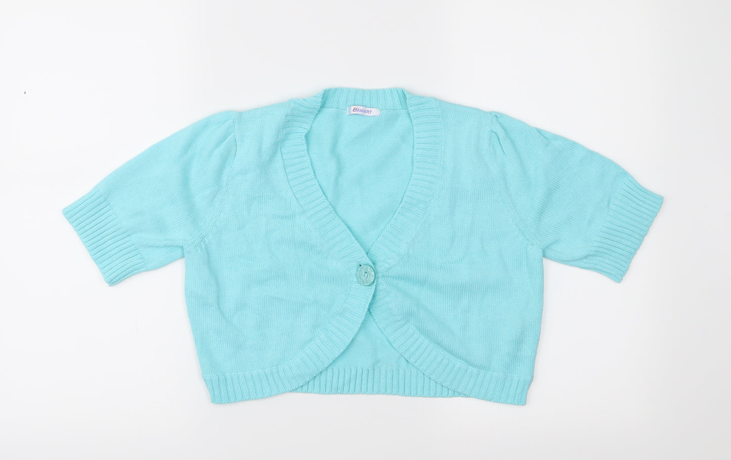Damart Womens Blue  Knit Cardigan Jumper Size 10