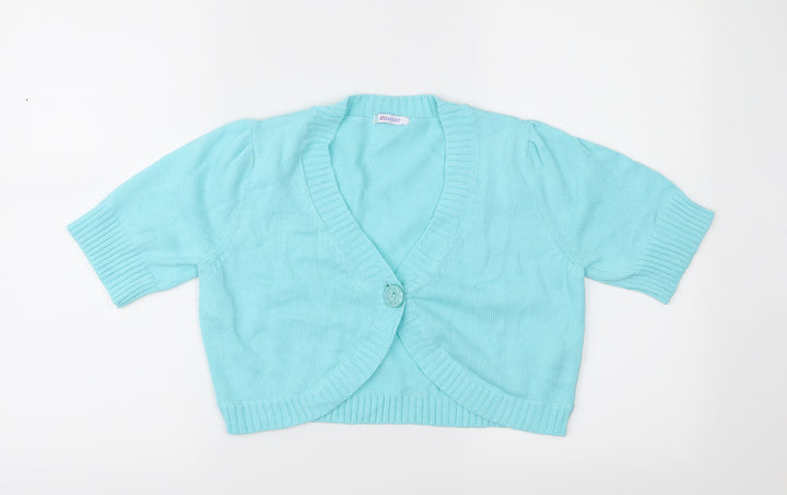 Damart Womens Blue  Knit Cardigan Jumper Size 10