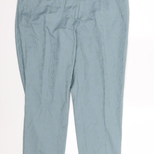 Taifun Womens Blue Floral  Trousers  Size 20 L27 in