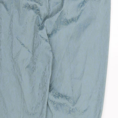 Taifun Womens Blue Floral  Trousers  Size 20 L27 in
