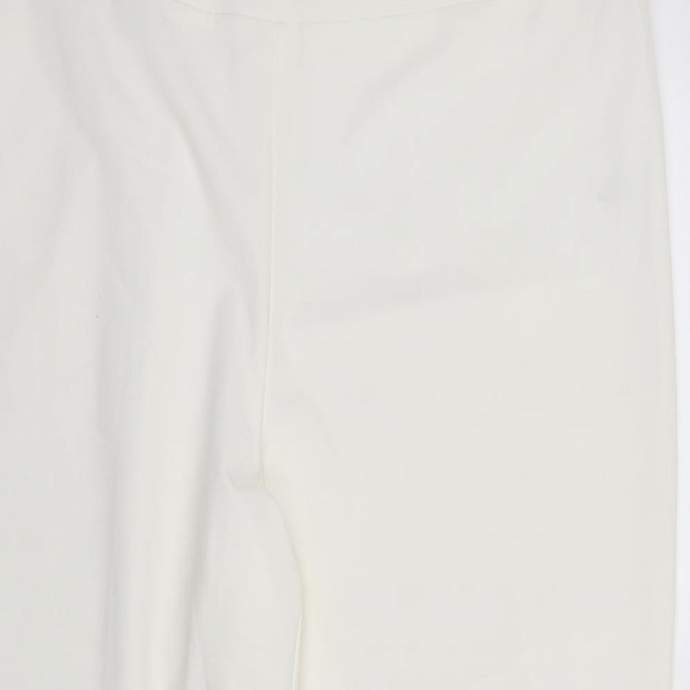 Preworn Womens White   Trousers  Size 18 L28 in