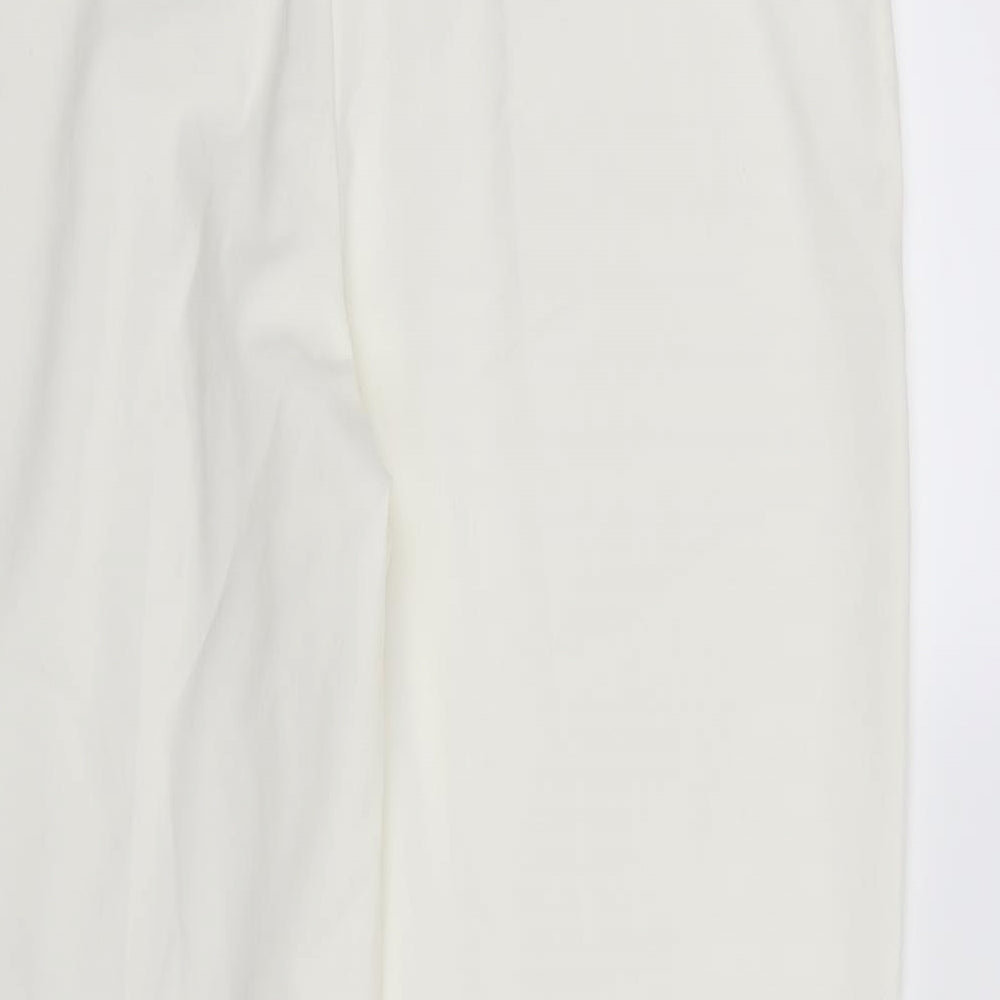 Preworn Womens White   Trousers  Size 18 L28 in