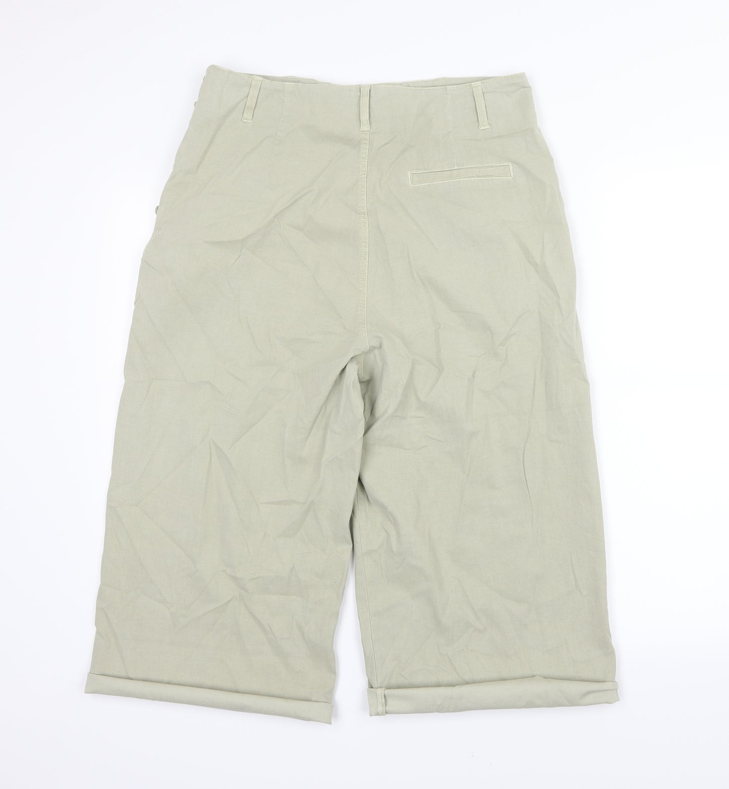 Zara Womens Green   Culotte Shorts Size 16