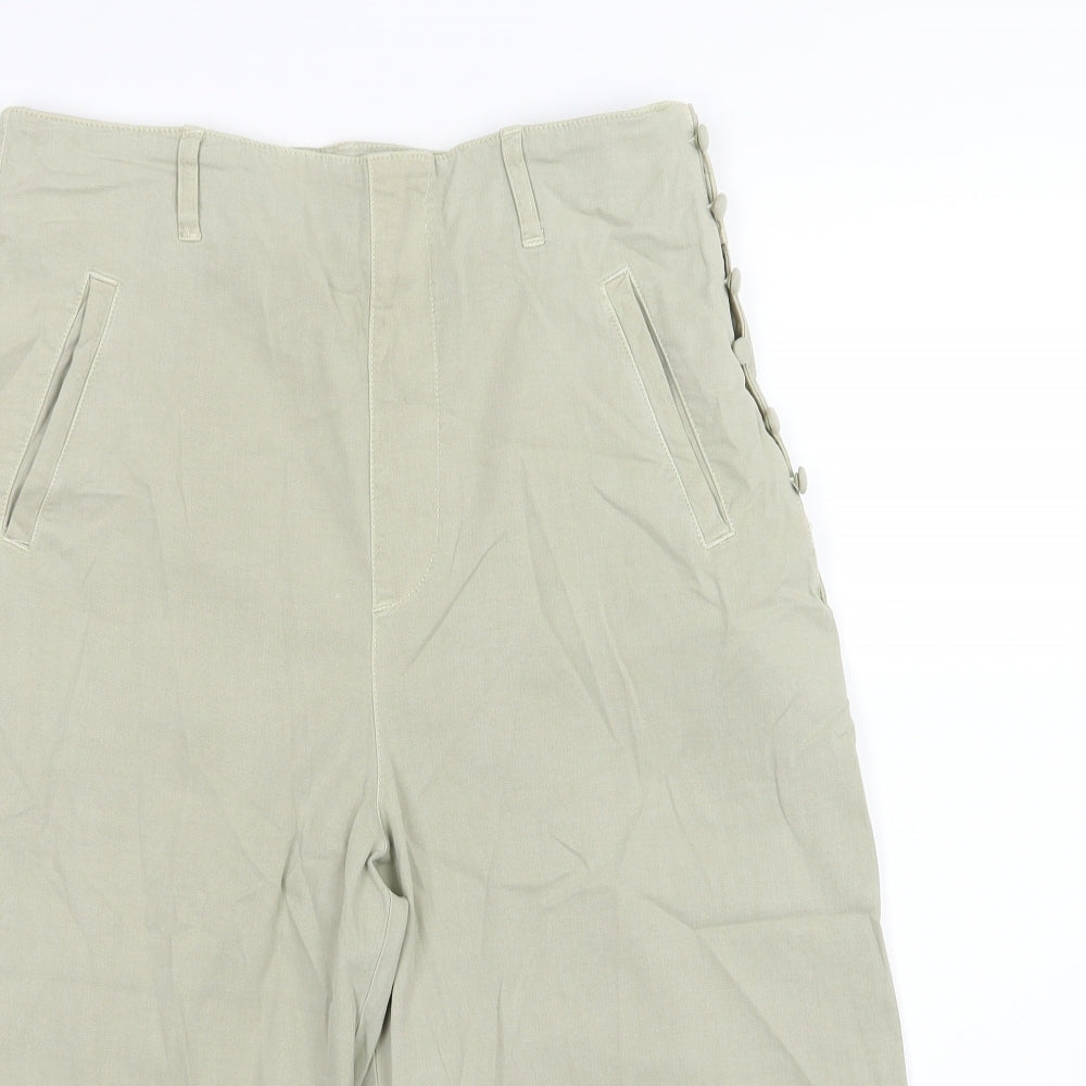 Zara Womens Green   Culotte Shorts Size 16