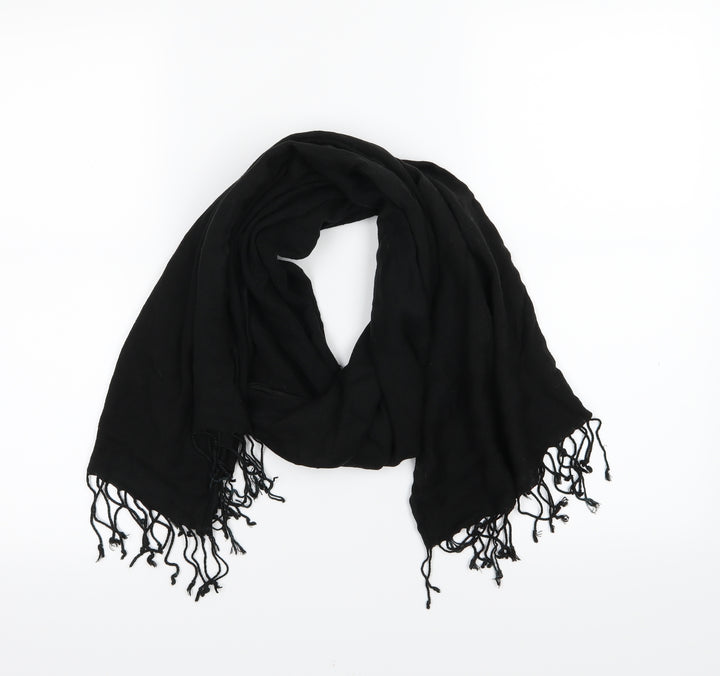 Preworn Womens Black Knit Scarf