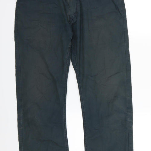 Levi's Mens Blue  Denim Straight Jeans Size 32 L30 in