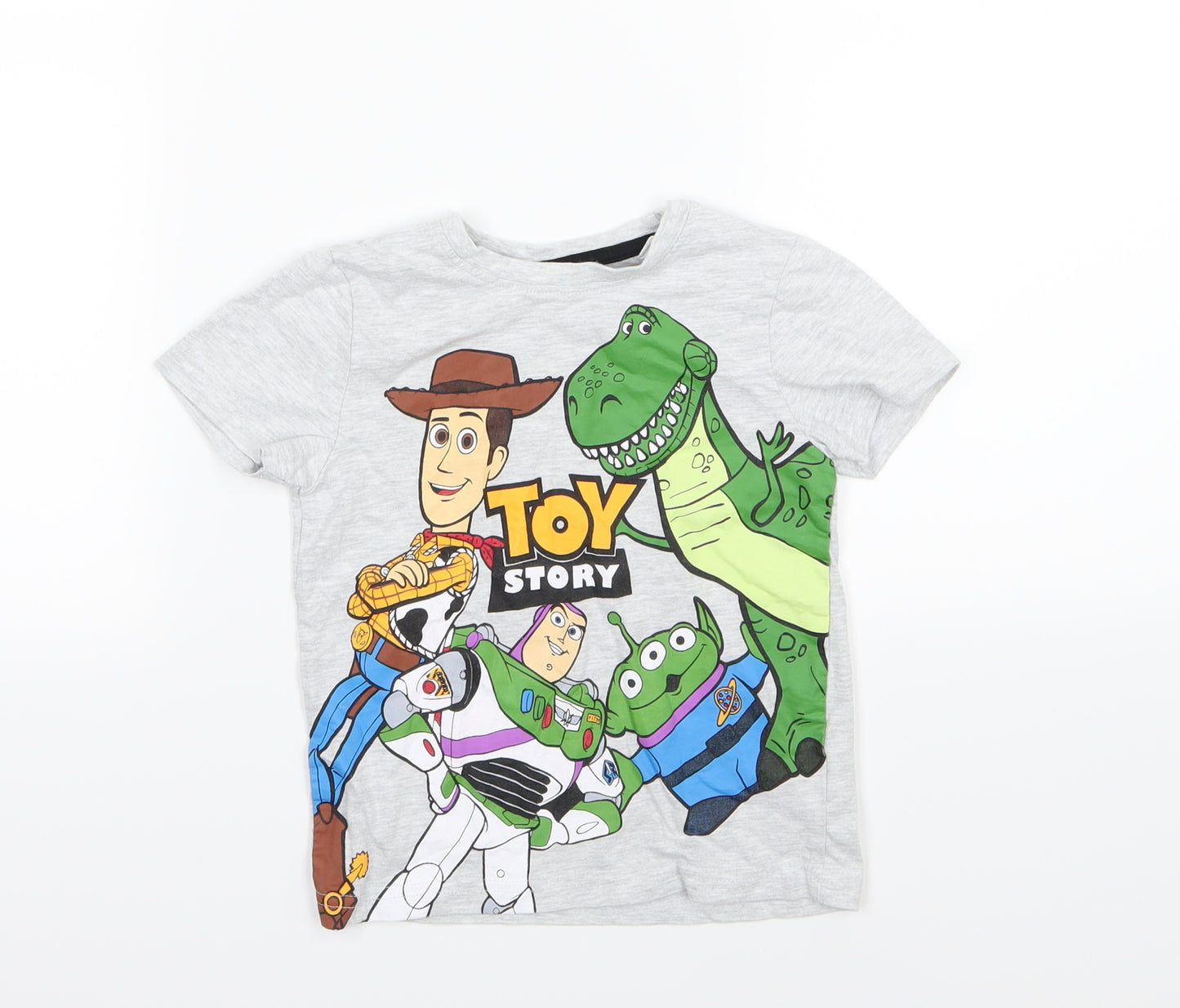 Primark Boys Grey  Jersey Basic T-Shirt Size 2-3 Years  - Toy Story 4
