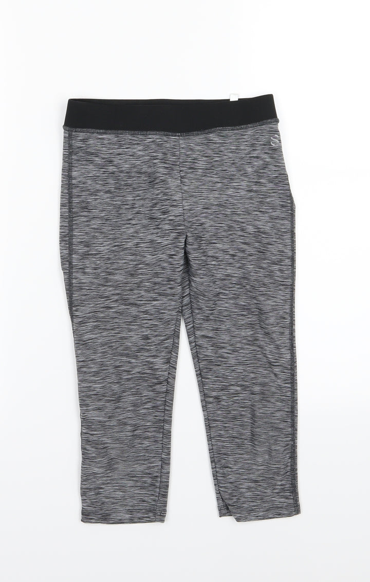 H&M Girls Grey Compression Shorts Size 8-9 Years