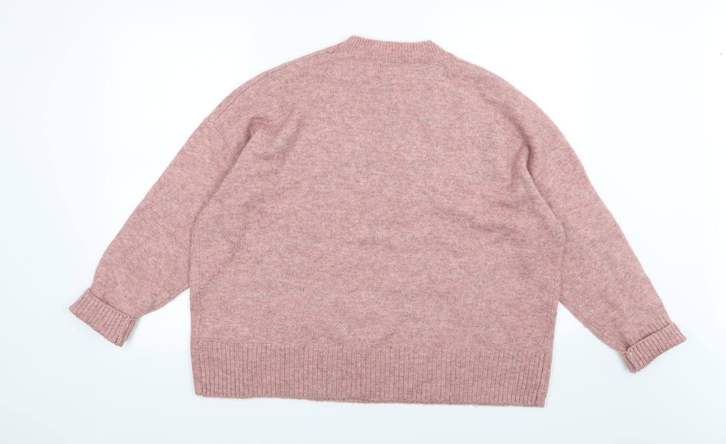 New Look Womens Red  Knit Pullover Jumper Size M