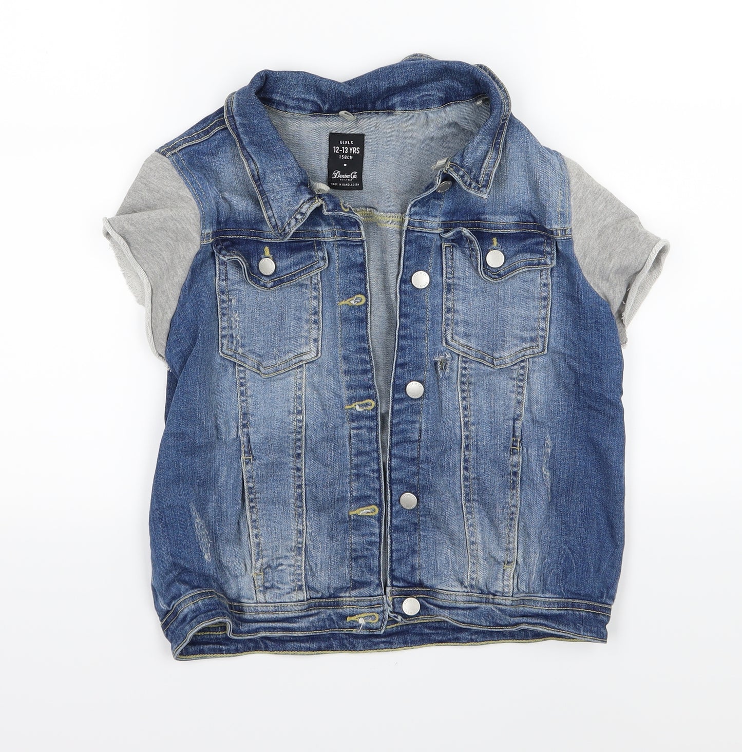 Denim & Co. Girls Blue  Denim Jacket  Size 12-13 Years