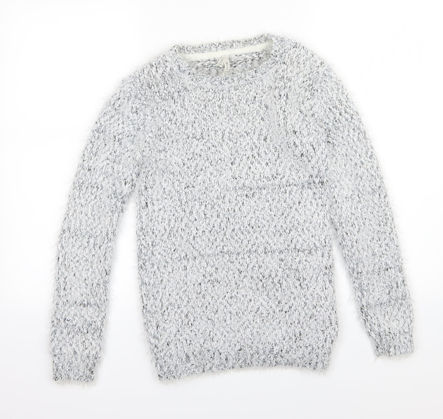 Young Dimension Girls Grey  Knit Pullover Jumper Size 11-12 Years