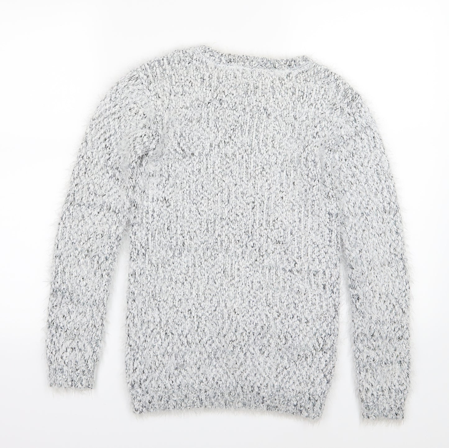Young Dimension Girls Grey  Knit Pullover Jumper Size 11-12 Years