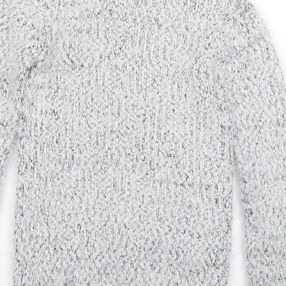 Young Dimension Girls Grey  Knit Pullover Jumper Size 11-12 Years