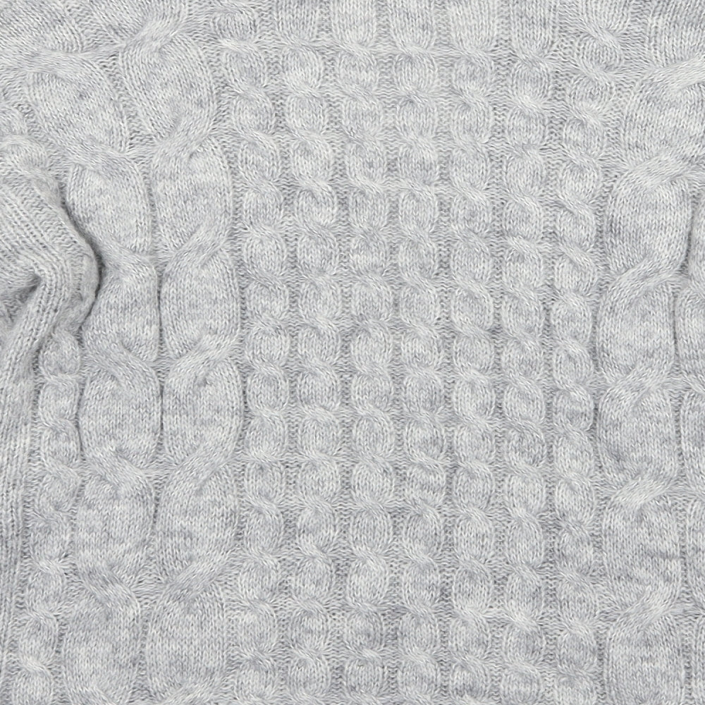 Primark Womens Grey  Knit Cardigan Jumper Size XS