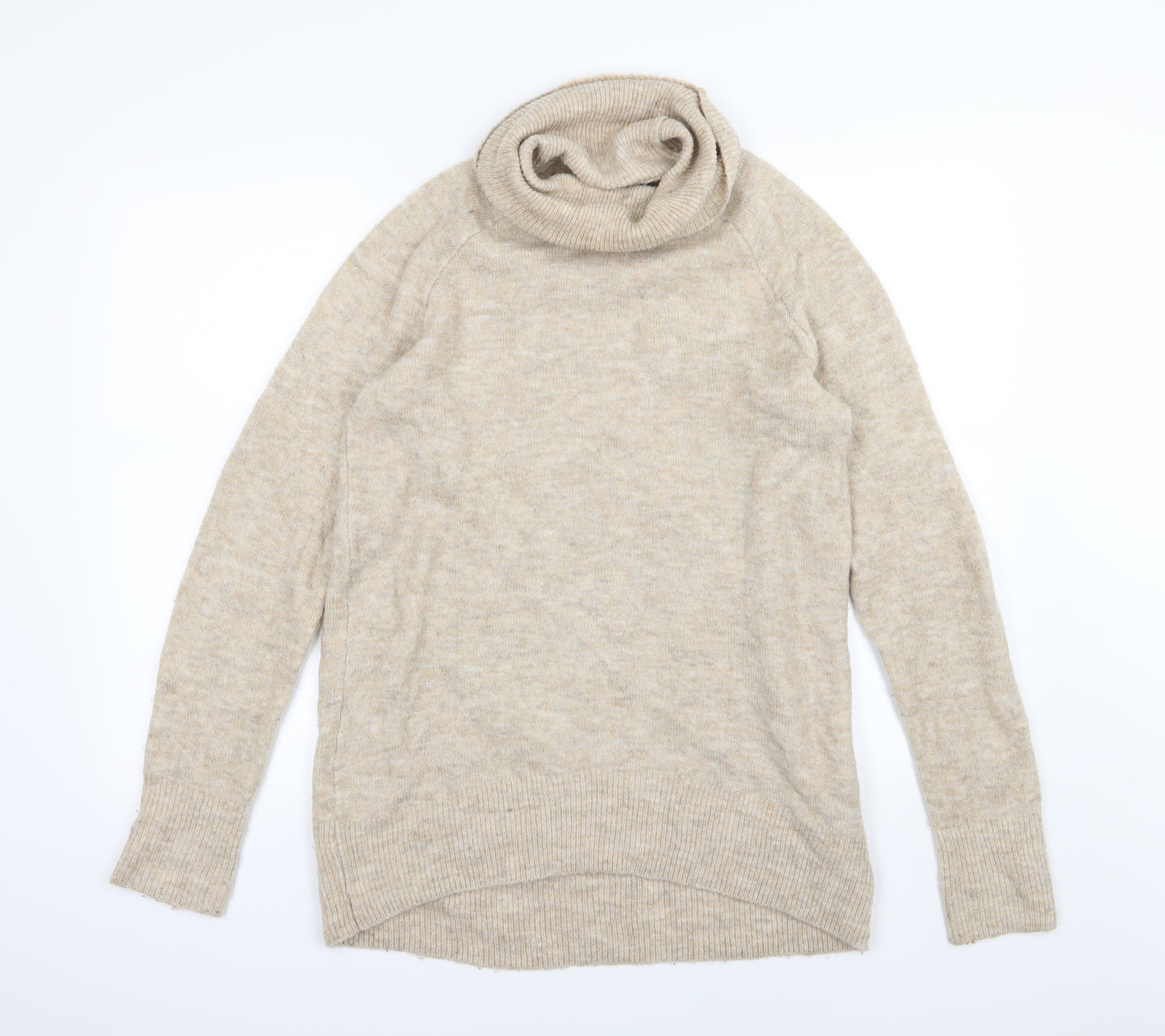 H&M Womens Beige  Knit Pullover Jumper Size XS