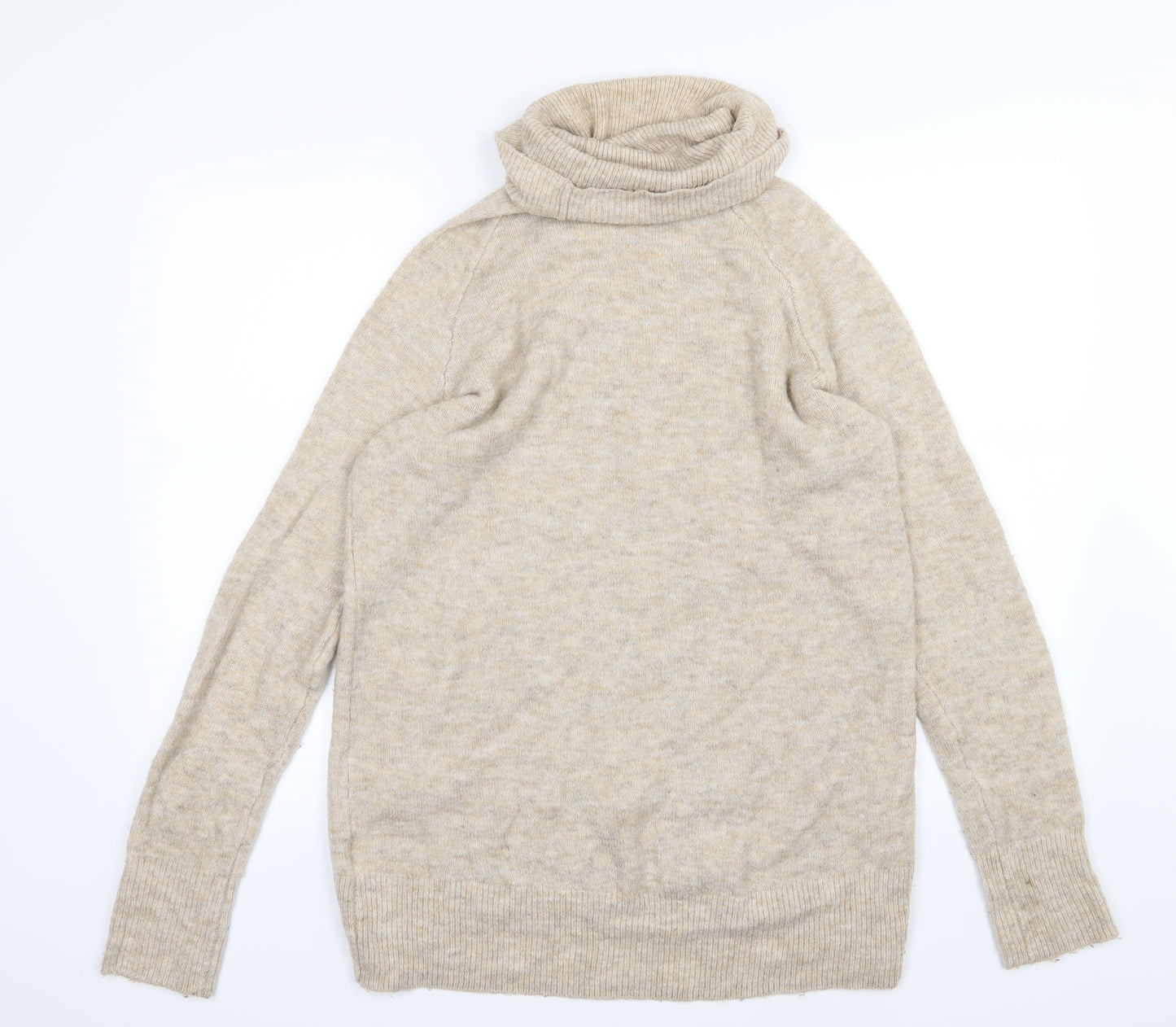 H&M Womens Beige  Knit Pullover Jumper Size XS
