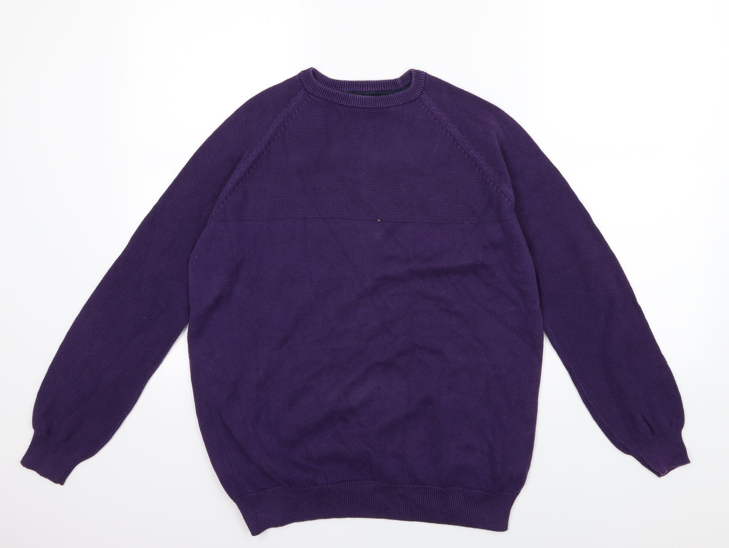 F&F Mens Purple  Knit Pullover Jumper Size M