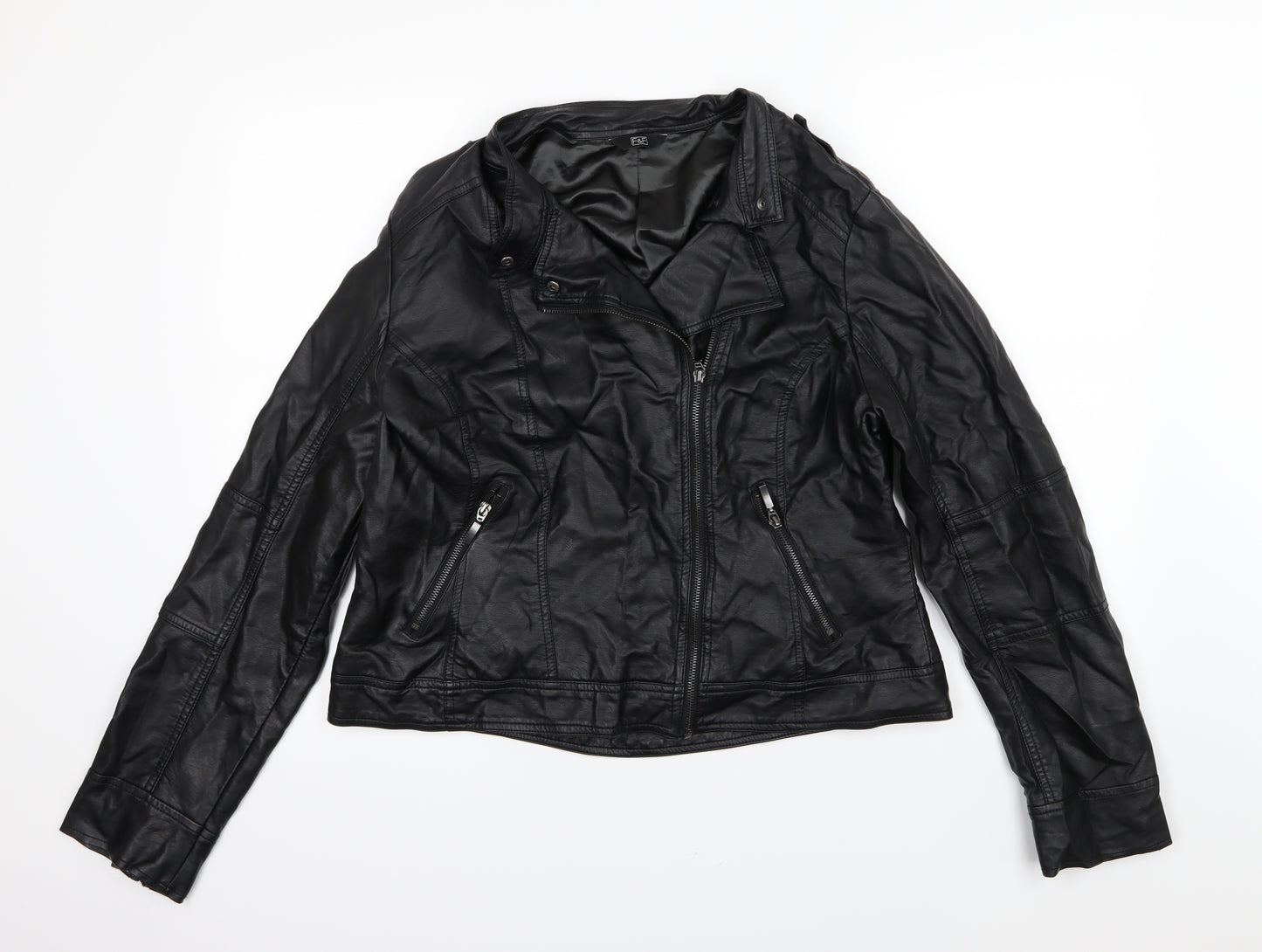 F&F Womens Black   Jacket  Size 18