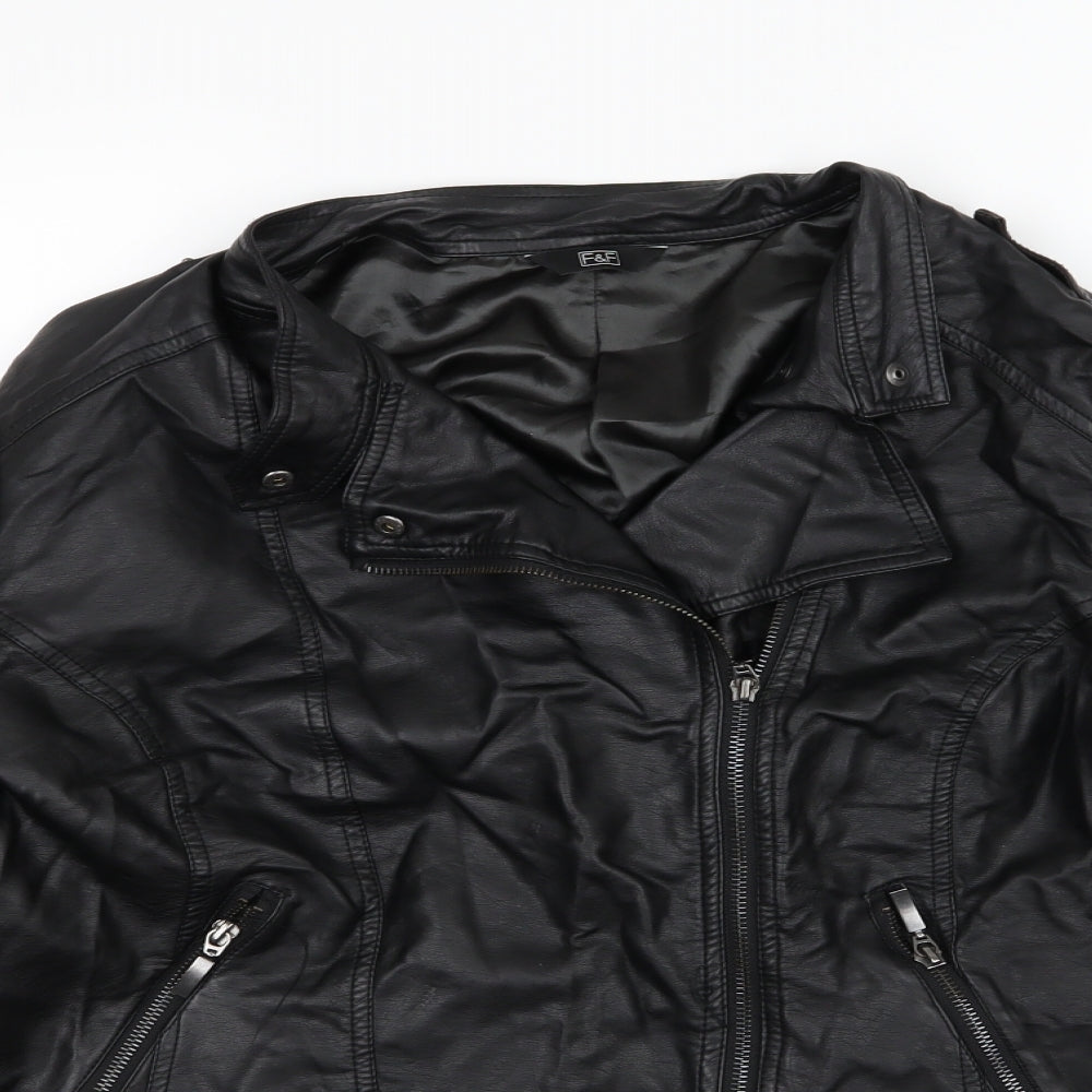 F&F Womens Black   Jacket  Size 18