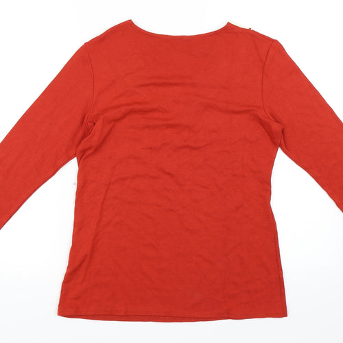 Elite collection Womens Red   Basic Blouse Size 12