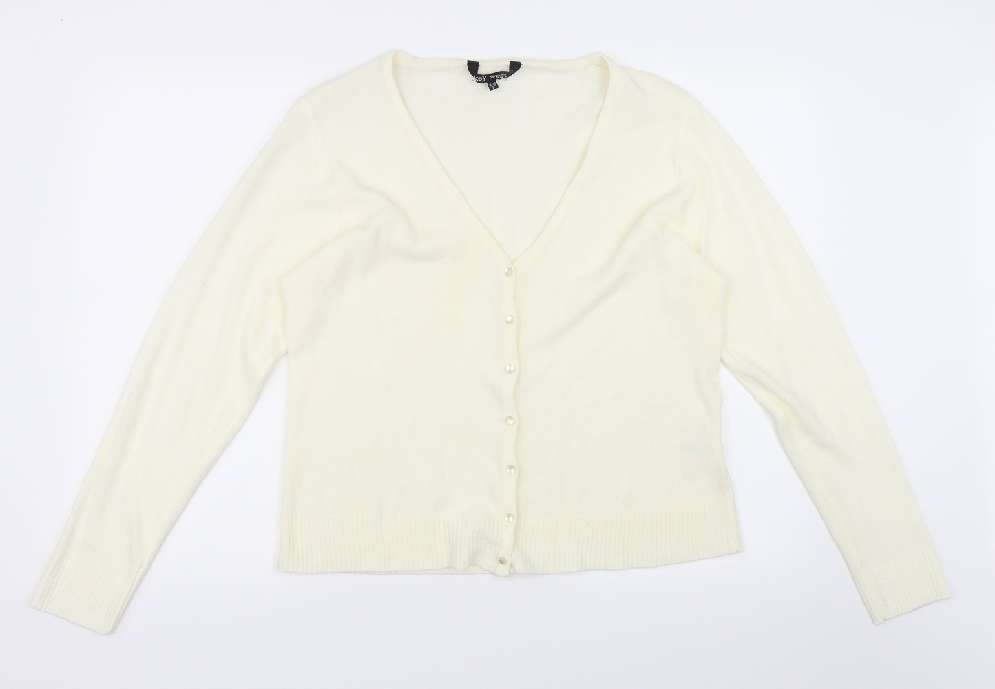 Key West Womens Ivory   Cardigan Jumper Size 18
