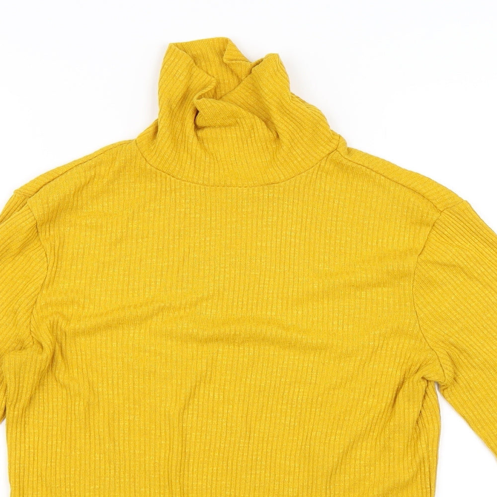Nutmeg Womens Yellow   Pullover Jumper Size 12