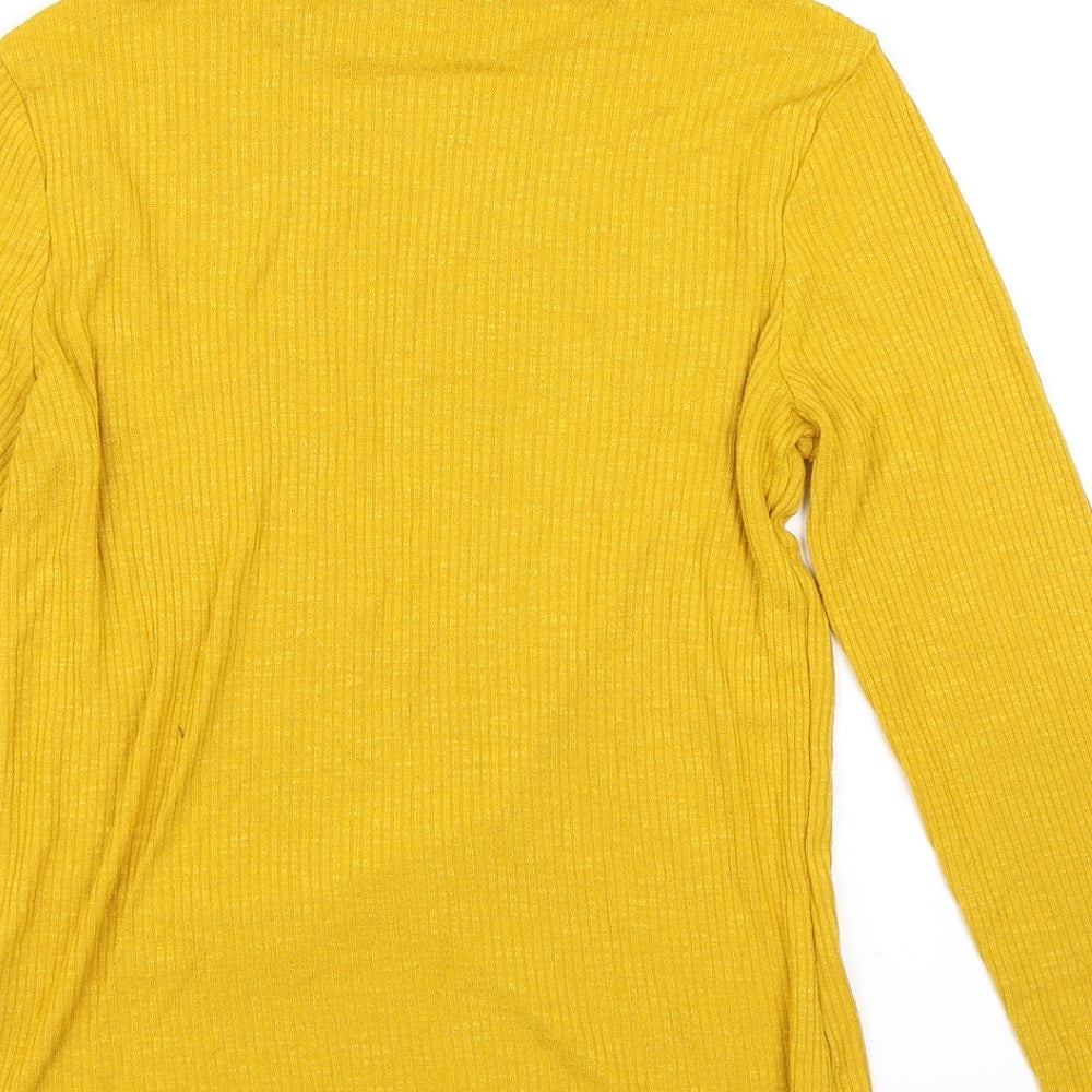 Nutmeg Womens Yellow   Pullover Jumper Size 12