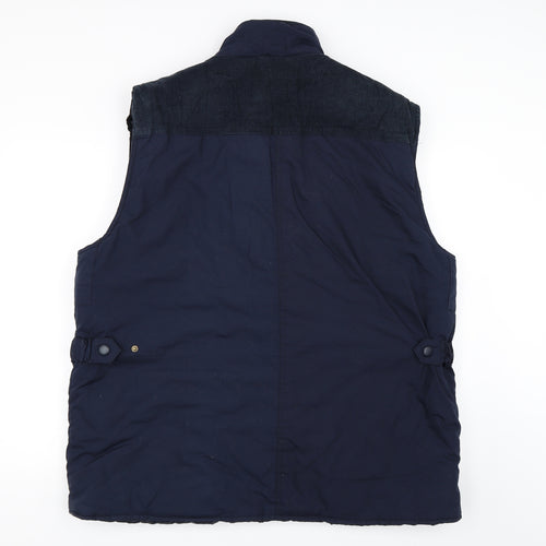 Oakum Mens Blue   Gilet Coat Size XL