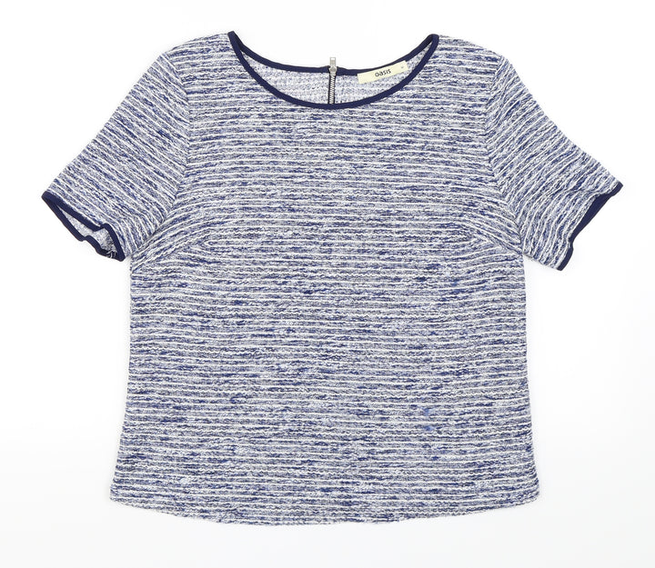 Oasis Womens Blue   Basic Blouse Size M