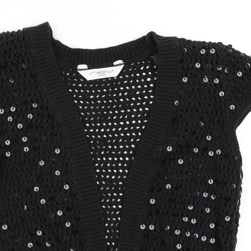 New Look Girls Black   Cardigan Jumper Size S