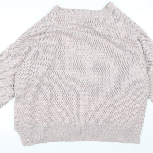 LabelBe Womens Pink   Cardigan Jumper Size XL