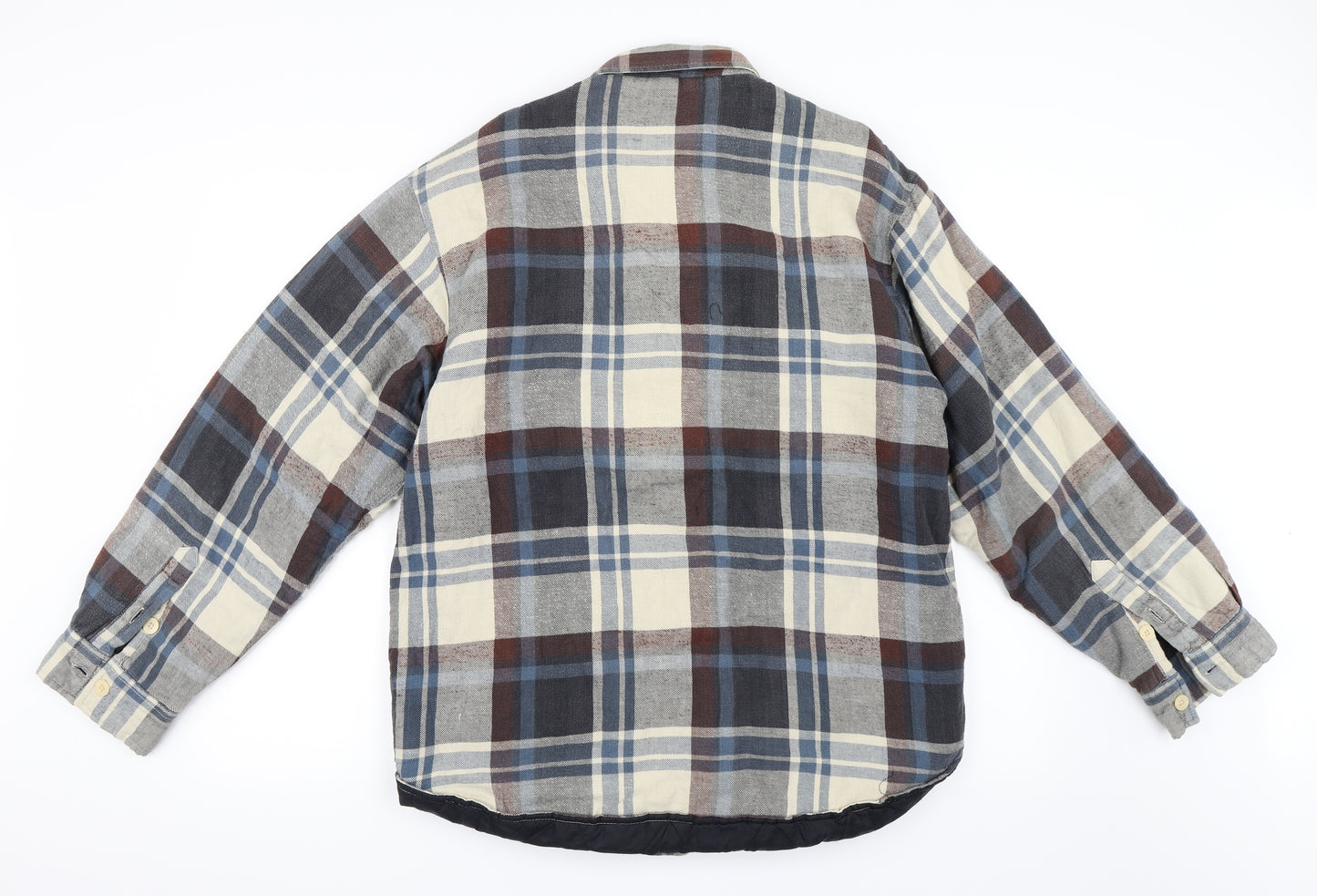 Zantos Mens Blue Check  Jacket  Size M  - Shacket