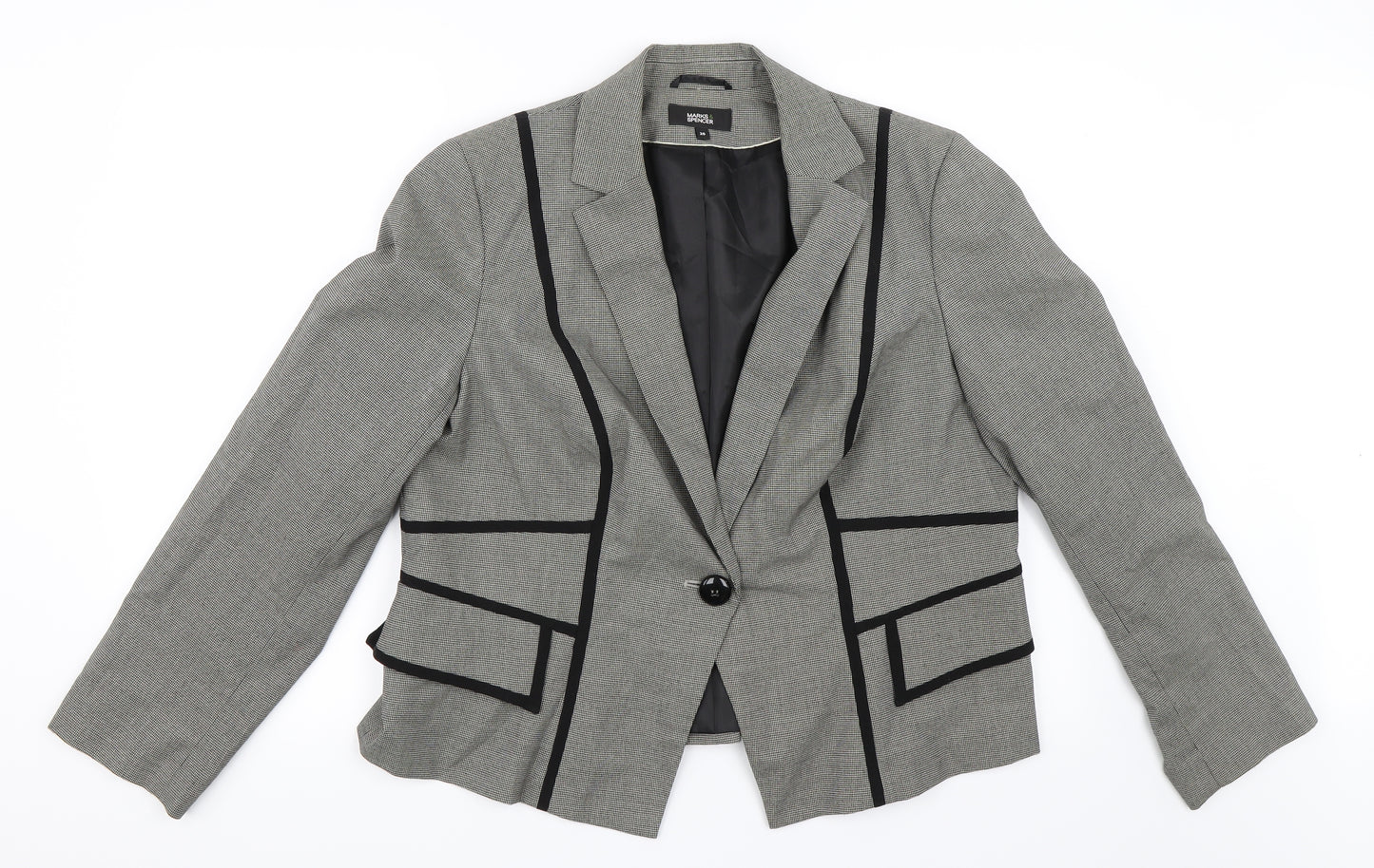 Marks and Spencer Womens Grey   Jacket Blazer Size 20