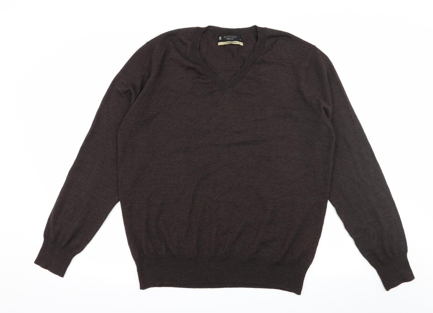 Burton Mens Brown  Knit Pullover Jumper Size XL