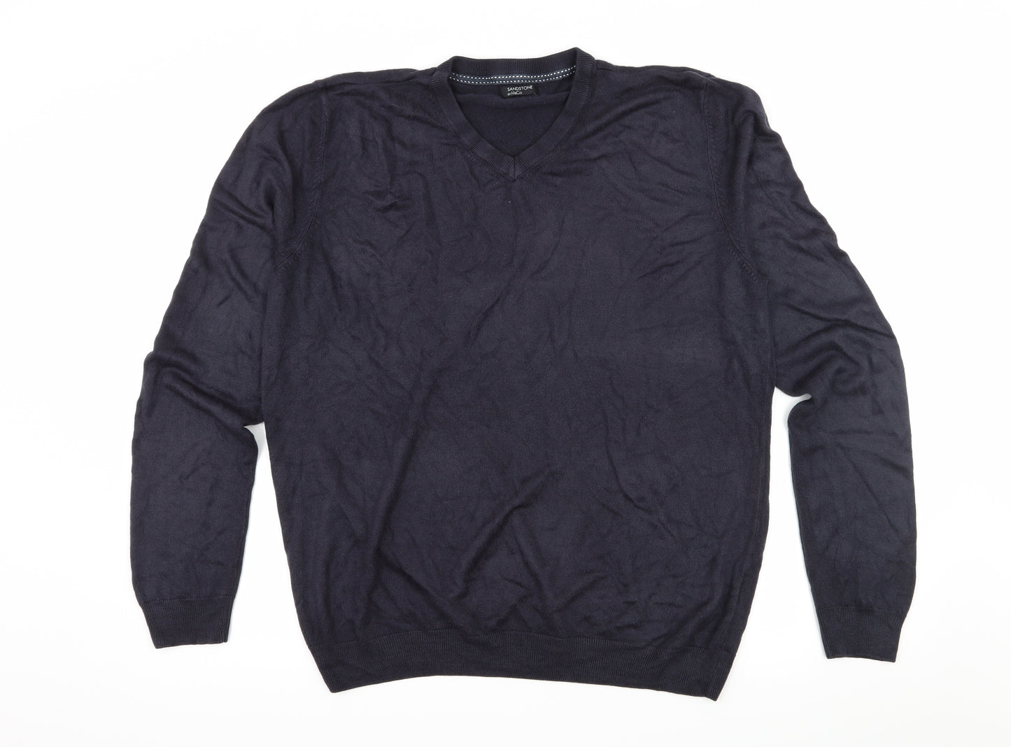 M&Co Womens Blue  Knit Pullover Jumper Size XL