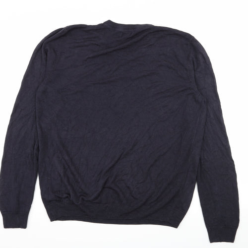 M&Co Womens Blue  Knit Pullover Jumper Size XL
