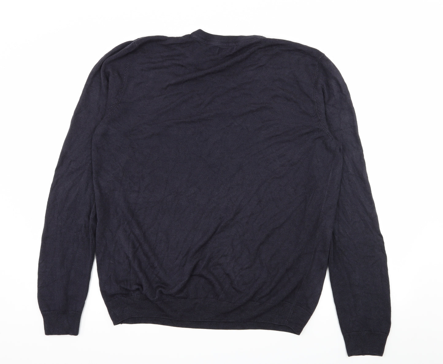 M&Co Womens Blue  Knit Pullover Jumper Size XL