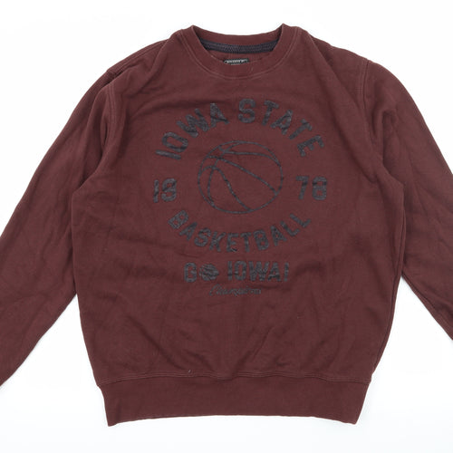 F&F Mens Brown  Jersey Pullover Sweatshirt Size M  - Iowa State