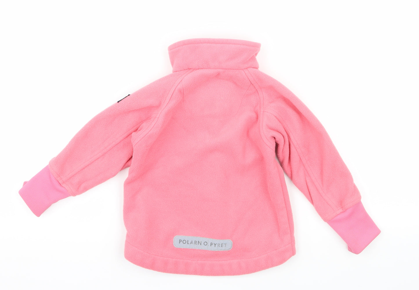 Polarn O. Pyret Girls Pink  Fleece Jacket  Size 6-9 Months