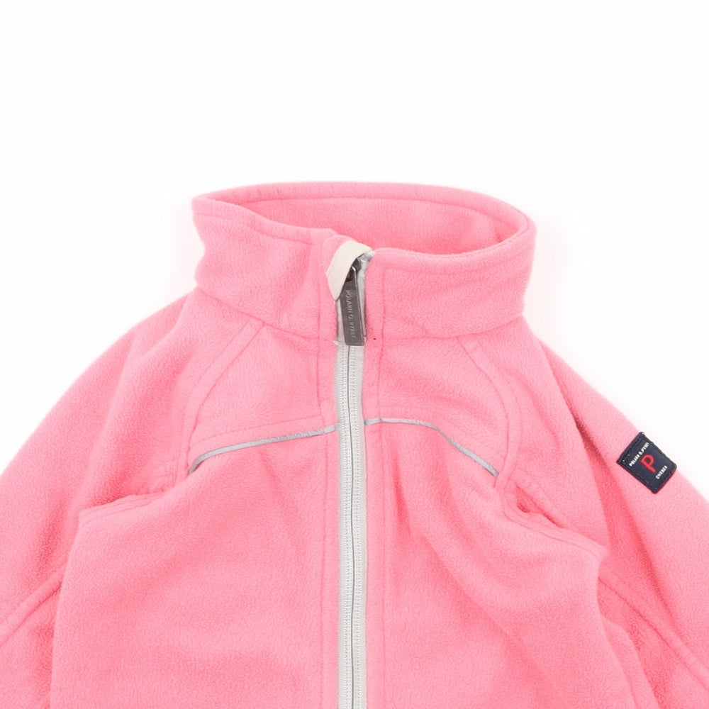 Polarn O. Pyret Girls Pink  Fleece Jacket  Size 6-9 Months