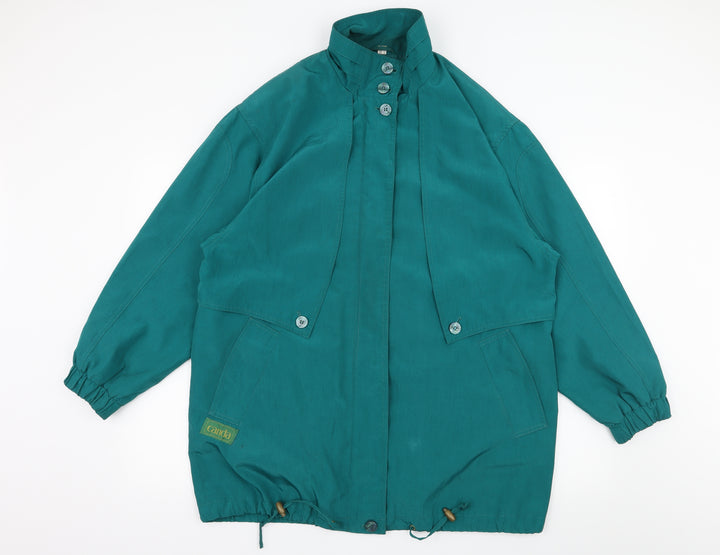 C&A Womens Blue Overcoat Coat Size 12