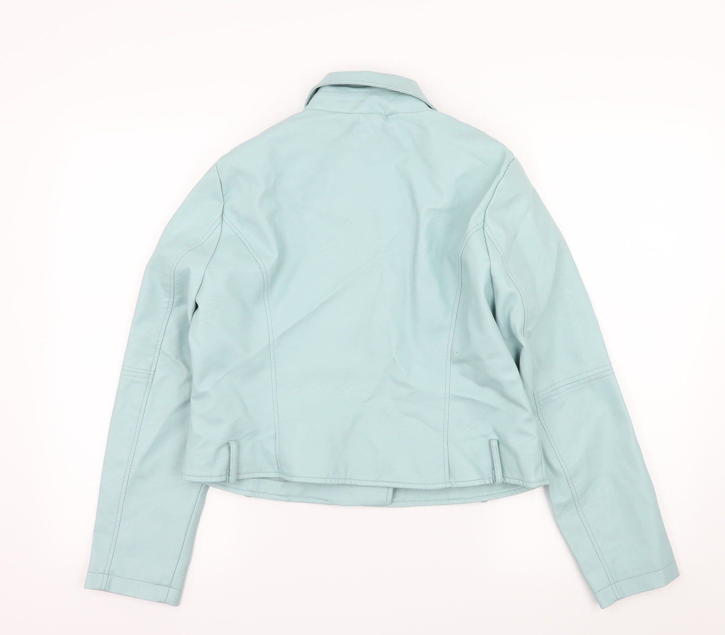 New Look Womens Blue   Biker Jacket Size 12