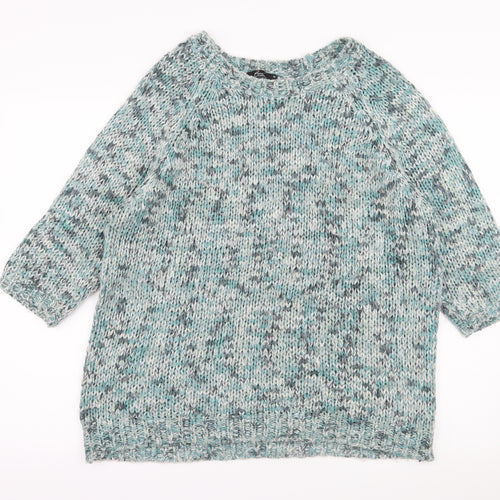 Bonmarché Womens Blue  Knit Pullover Jumper Size M