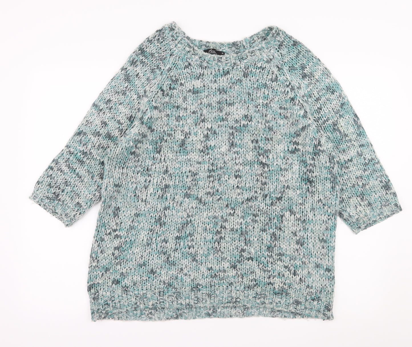 Bonmarché Womens Blue  Knit Pullover Jumper Size M