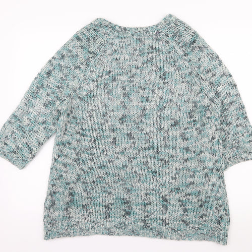 Bonmarché Womens Blue  Knit Pullover Jumper Size M