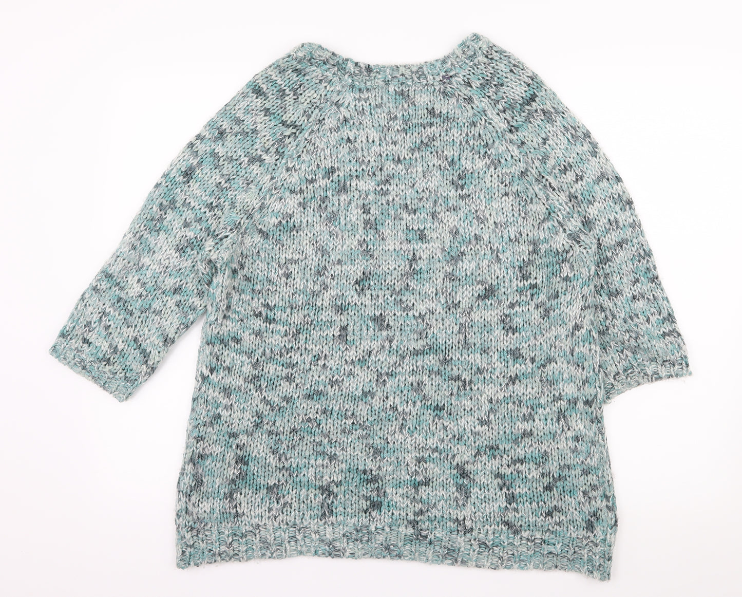 Bonmarché Womens Blue  Knit Pullover Jumper Size M