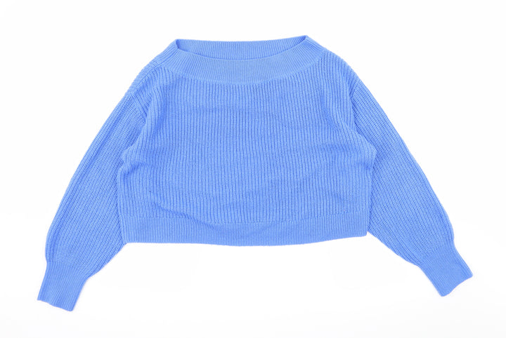 Gina Tricot Womens Blue  Knit Pullover Jumper Size L