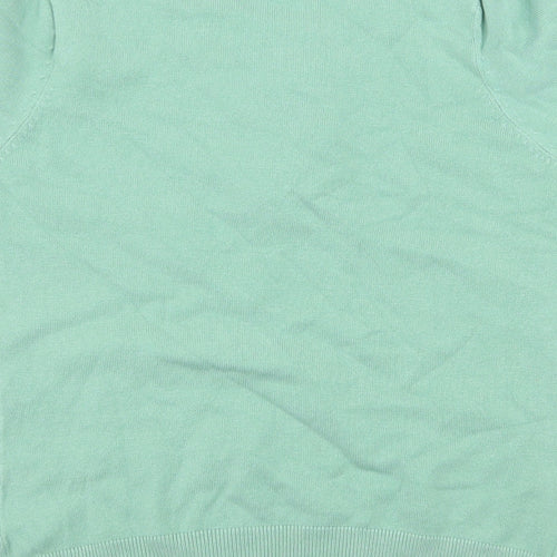 Preworn Womens Green  Knit Basic T-Shirt Size S