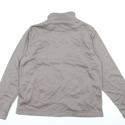 Damart Womens Brown  Jersey Full Zip Sweatshirt Size 10  - Rose